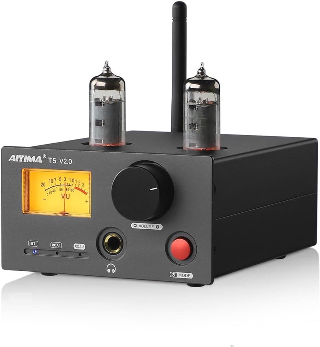 Mini HiFi Versterker met Bluetooth en Hoofdtelefoonuitgang - 140W x 2 — afbeelding 1