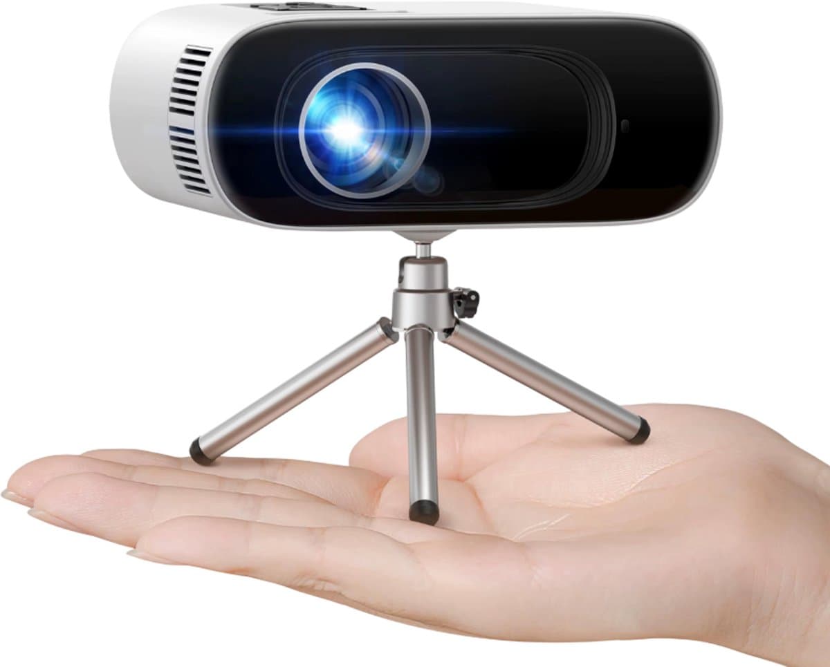 Mini Beamer 1080P Full HD – Draagbare Projector 16000 Lumen met WiFi, Bluetooth & Auto Keystone voor Thuisbioscoop — afbeelding 1