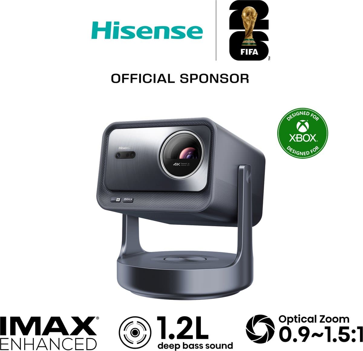 Hisense C2 Ultra 4K TriChroma Laser Projector, 65 tot 300 inch, 3000 ANSI lumen, Dolby Vision, IMAX Enhanced — afbeelding 1