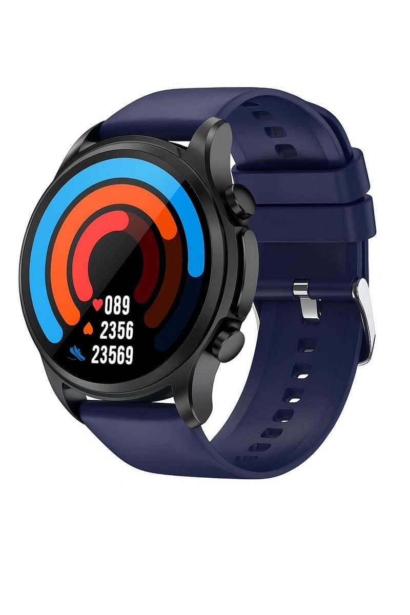 GlucoMeter - ECG Hartslagmeter - horloge - meter - Smartwatch - Blauwe band — afbeelding 1