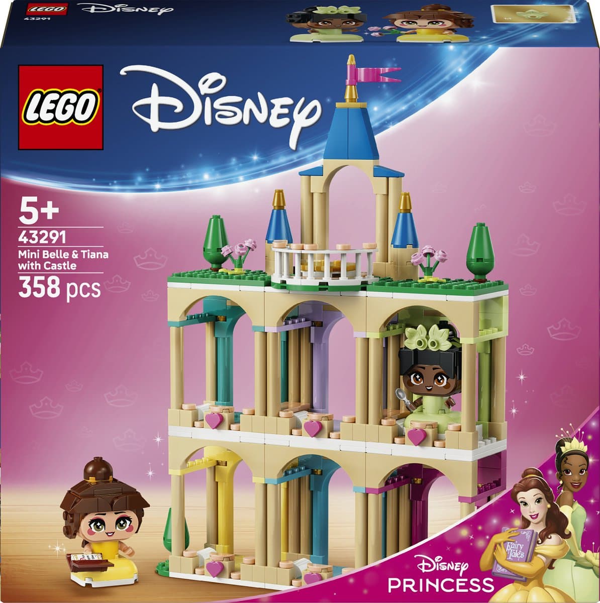 Lego Disney 43291 Mini Belle En Tiana Kasteel Bouwstenen — afbeelding 1