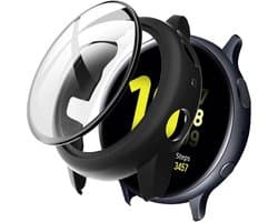 Screen protector - Geschikt voor Samsung Galaxy Watch Active2 - 44 mm - Full Cover Hard Case / Beschermend Hoesje - Zwart