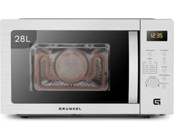 Magnetron met Grill en Airfryer Functie, 28 Liter, 5 Vermogensniveaus