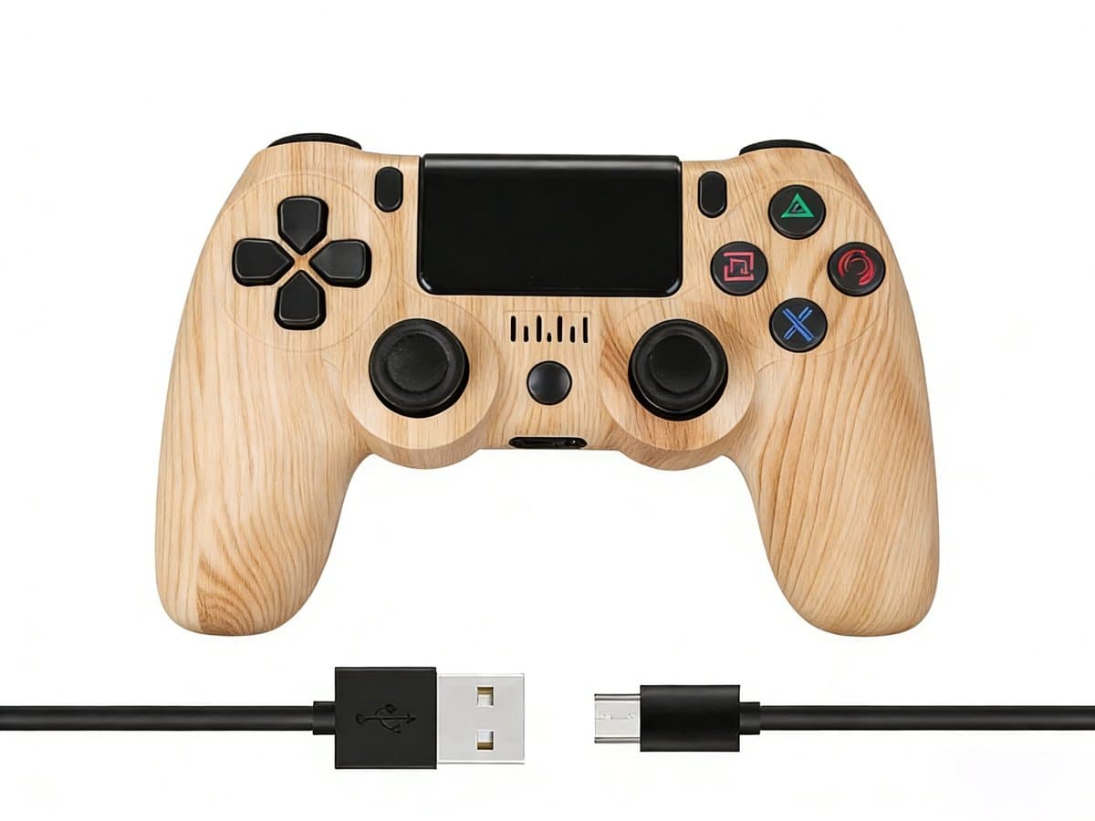 Namajunas - Draadloze Controller geschikt voor PS4/Pro/Slim/PC - Bluetooth gamepad - Geschikt voor Playstation 4 -Zes-assige sensor - LED-lichtbalk en touchscreen-functionaliteit - Audio Jack Input - Gaming Accesoires — afbeelding 1