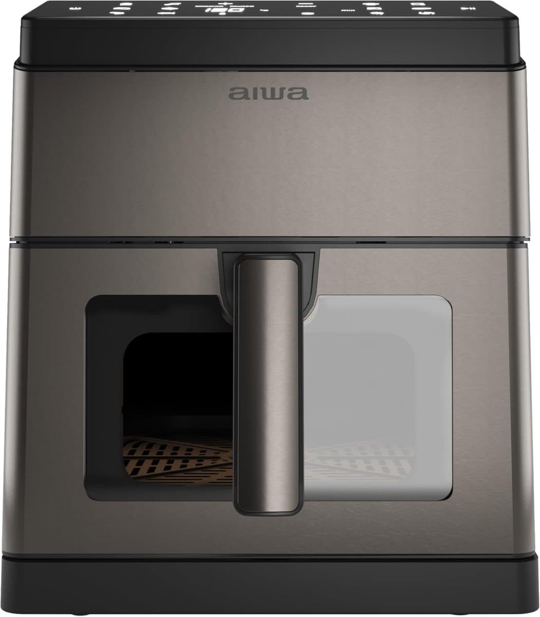 Grote Luchtfriteuse 8L met Digitaal Display, 1800W en Zelfreiniging - RVS — afbeelding 1