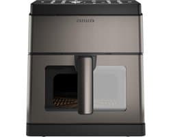 Grote Luchtfriteuse 8L met Digitaal Display, 1800W en Zelfreiniging - RVS