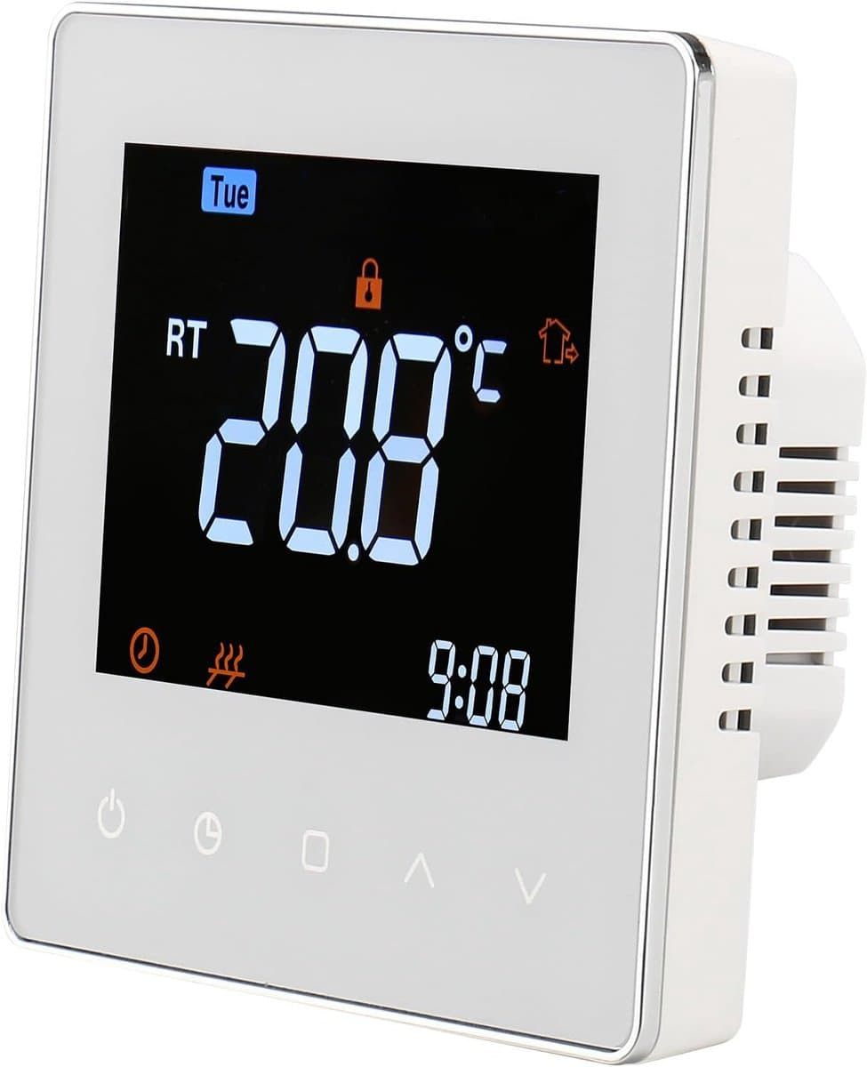 Digitale Programmeerbare Thermostaat voor Vloerverwarming en Warmwatersystemen met Kleurendisplay — afbeelding 1