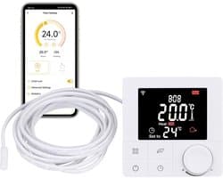 Slimme Wifi Thermostaat voor Waterverwarming - App Bediening & Spraakbesturing