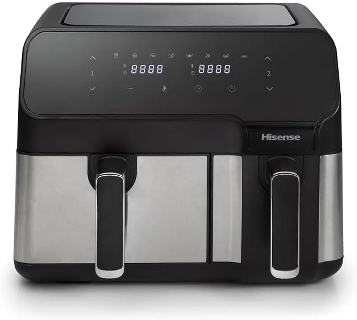 Airfryer XL Zwart met Dubbele Mand en LED Touch Control — afbeelding 1