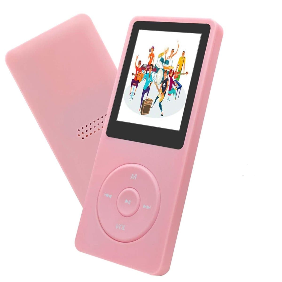 carmdering - MP3 Speler/MP4 - 16GB Geheugen- Ondersteuning tot 128 GB – Ingebouwde Luidspreker, en E-Book Functie- roze — afbeelding 1