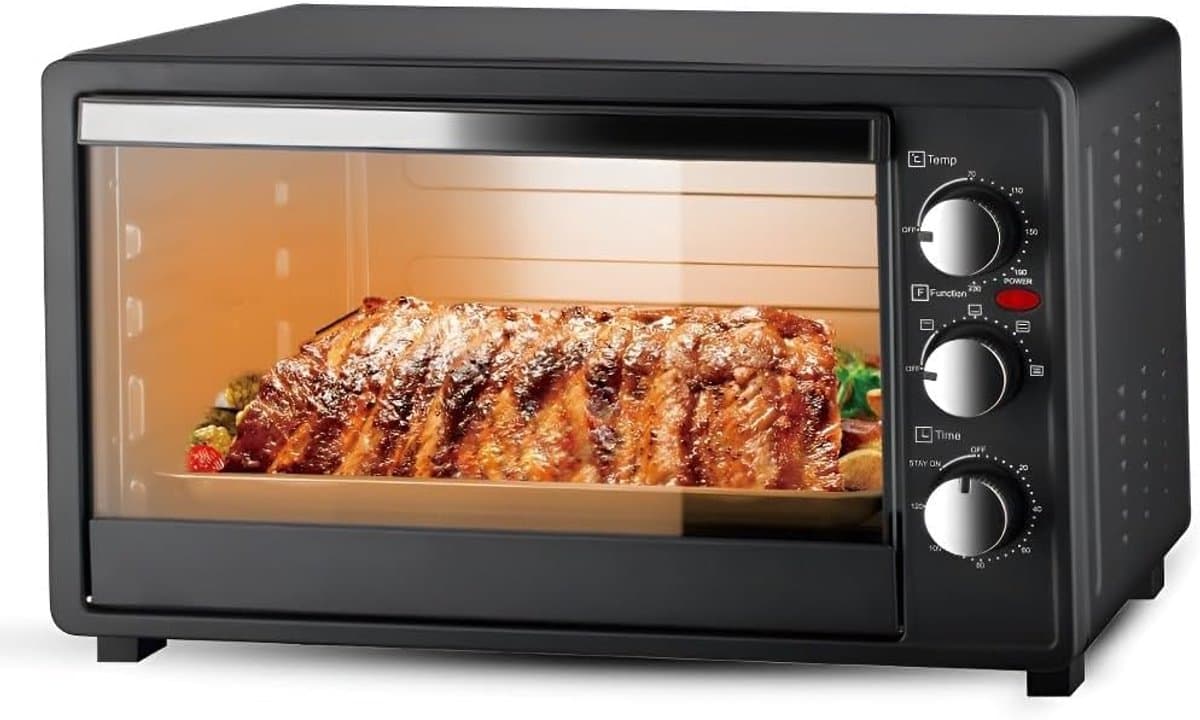Heteluchtoven - Multifunctioneel Keukenapparaat - Snel en Gezond Koken - Grote Capaciteit 40L - Wit — afbeelding 1