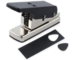 Gitaar plectrum maker -snijmachine- plectrum voor gitaar- zware pons - kunststof kaart snijmachine - unieke gitaar plectrum - geschikt voor diverse materialen - zwart