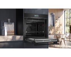 Siemens HM776GKB1-1 inbouwoven met magnetronfunctie 60 x 60 cm roestvrij staal Zwart + 3 Jaar Gratis Extra Garantie