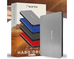 Externe Harde Schijf - Opslagmedium Gegevens - Bestanden Opslaan - Snelle USB 3.0 - 1 TB Capaciteit - Zilver