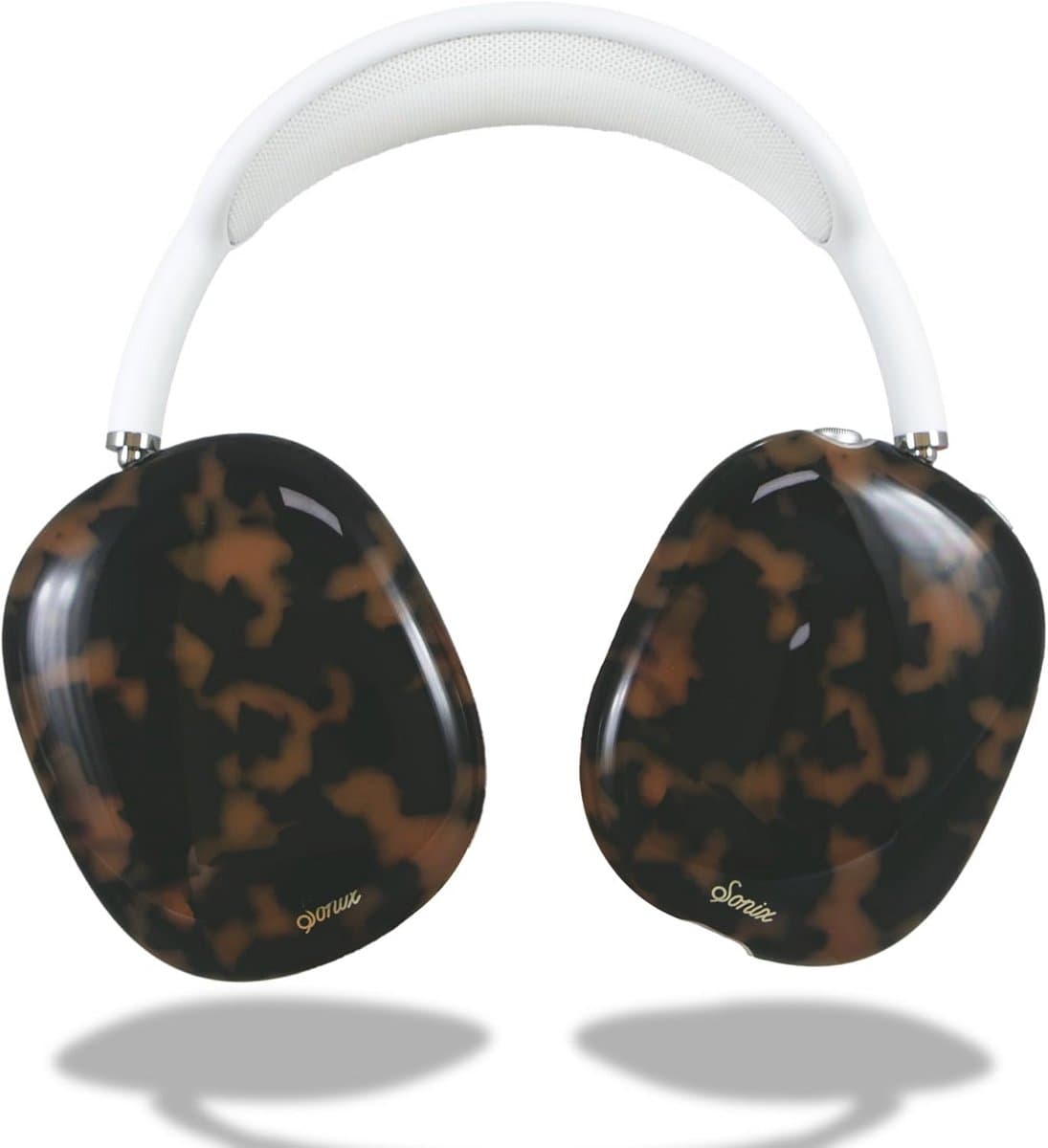 Stijlvolle Beschermhoes voor AirPods Max Hoofdtelefoon - Tortoise Shell Design — afbeelding 1