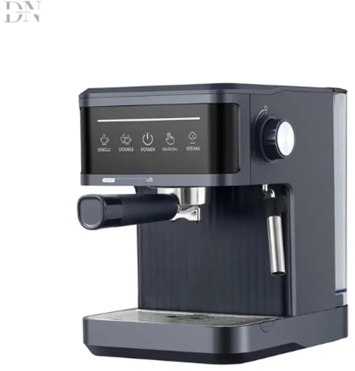 Deniva - Koffiezetapparaat – Espressomachine 20 Bar – Halfautomatisch – Met Melkopschuimer – 1,8L Watertank – Cappuccino – Zwart — afbeelding 1