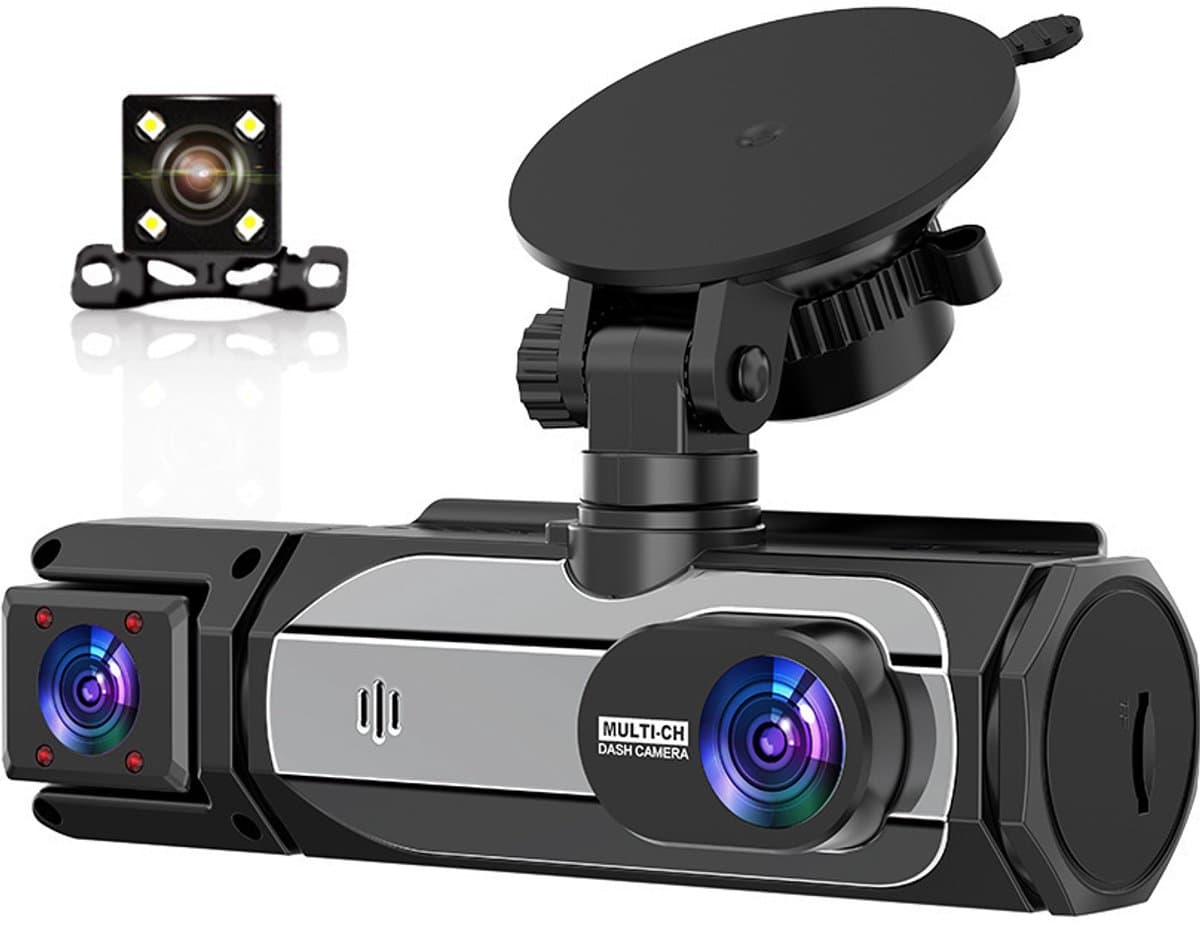 Autodashcam - 1080 P Full HD Dubbele Dashcam - Voorin - WiFi - 2 inch Scherm - Nachtzicht, G-sensor, Lusopname, 150° Groothoek - Bediening — afbeelding 1
