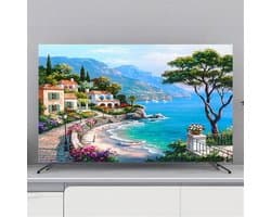 TV Afdekking - Scherm Beschermhoes - Stofvrij Houden - Half Gesloten Achterkant - 80 Inch - Zee Eiland