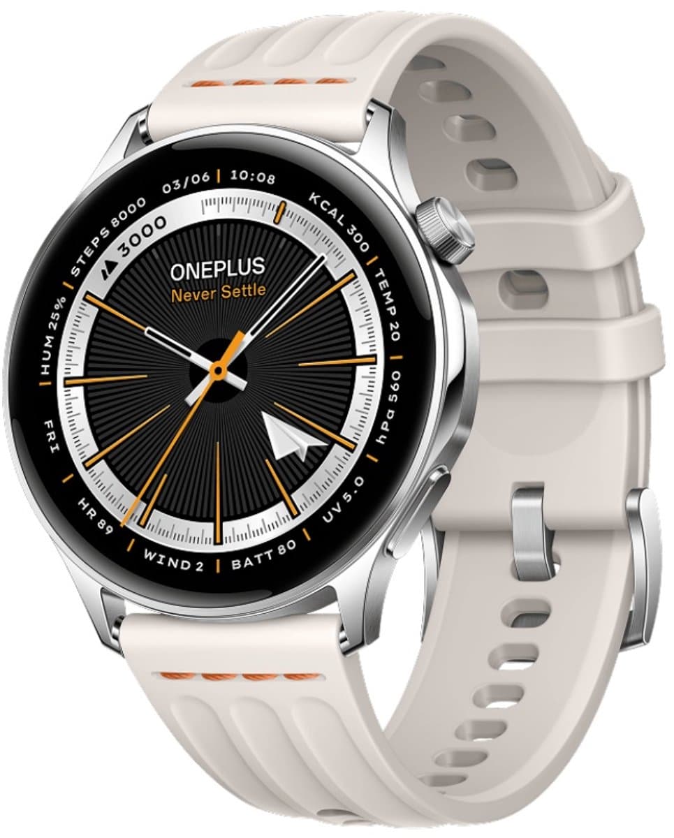 OnePlus Watch Lite 45 mm Bluetooth Plata (Zilver staal) — afbeelding 1