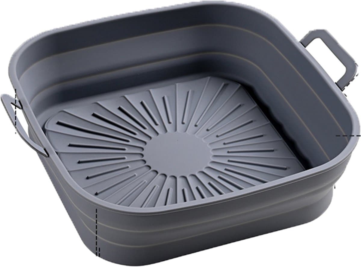 Opvouwbare vierkante Airfryer siliconen mal 17,5 cm — afbeelding 1