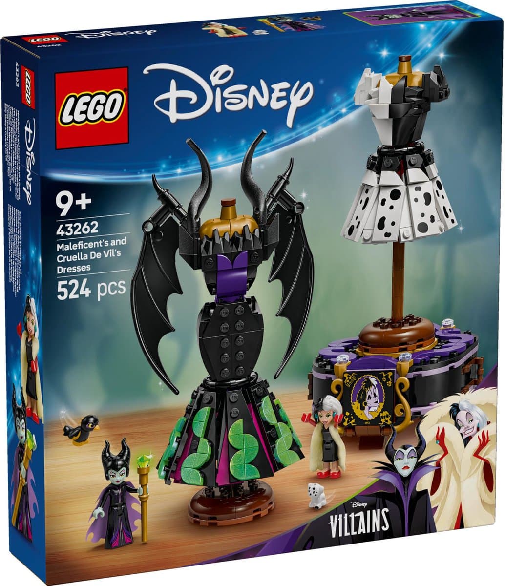 LEGO Disney - De jurken van Maleficent en Cruella De Vil Constructiespeelgoed — afbeelding 1