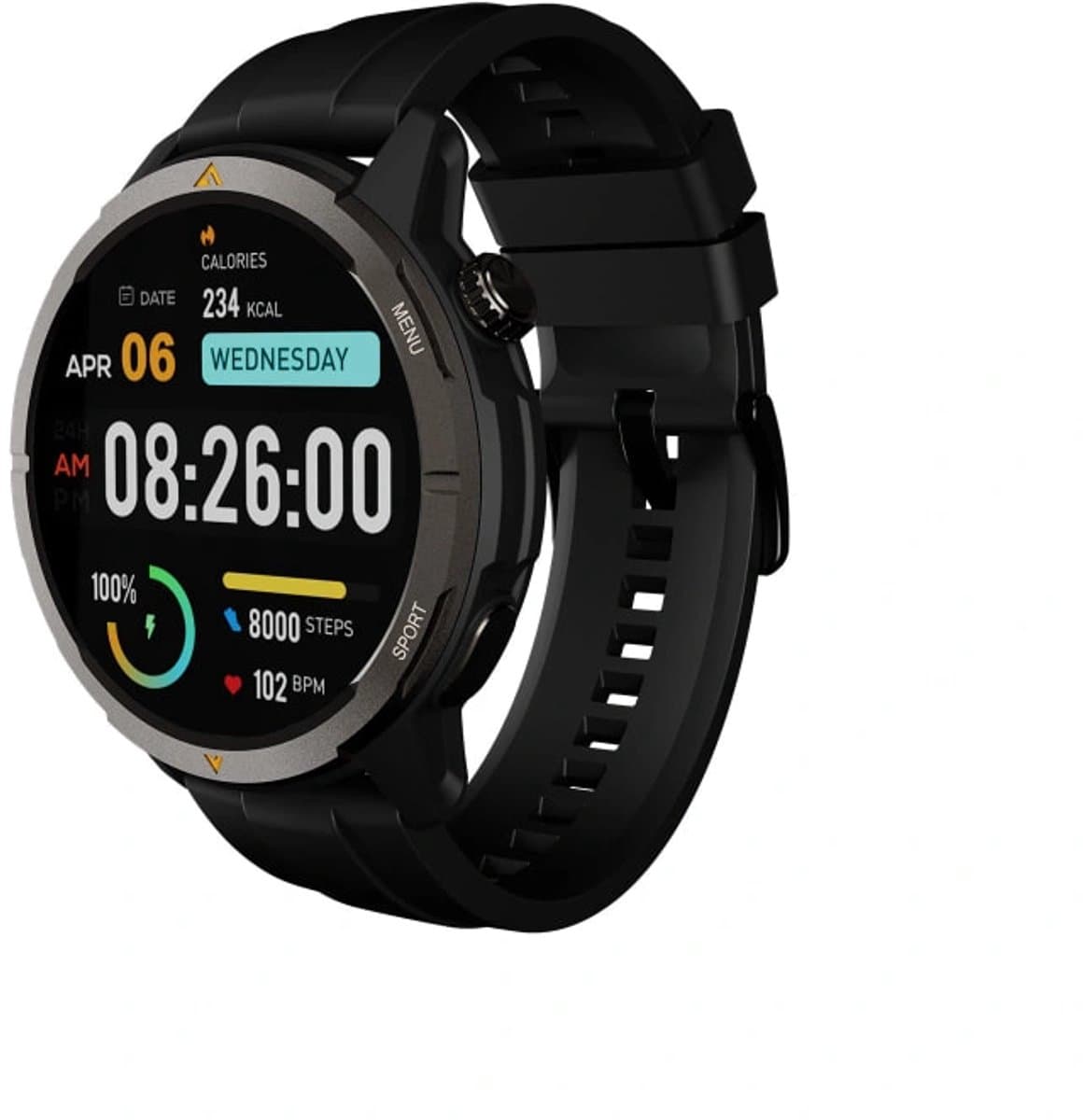 AGM Watch Legion - AMOLED -Zwart - Rugged Outdoor GPS Smart Watch — afbeelding 1