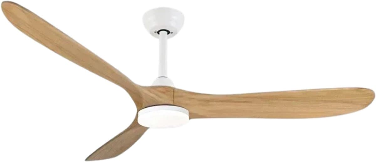 Nivard Plafondventilator - Met Verlichting - Plafond Ventilator - Met Lamp - Plafonniere Met Ventilator - Met Licht - Stijl E - 150cm — afbeelding 1