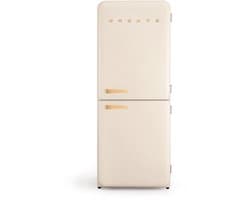 CREATE - Koelkast in retro stijl - Gebroken wit, Hout - FRIDGE RETRO COMBI 401 L