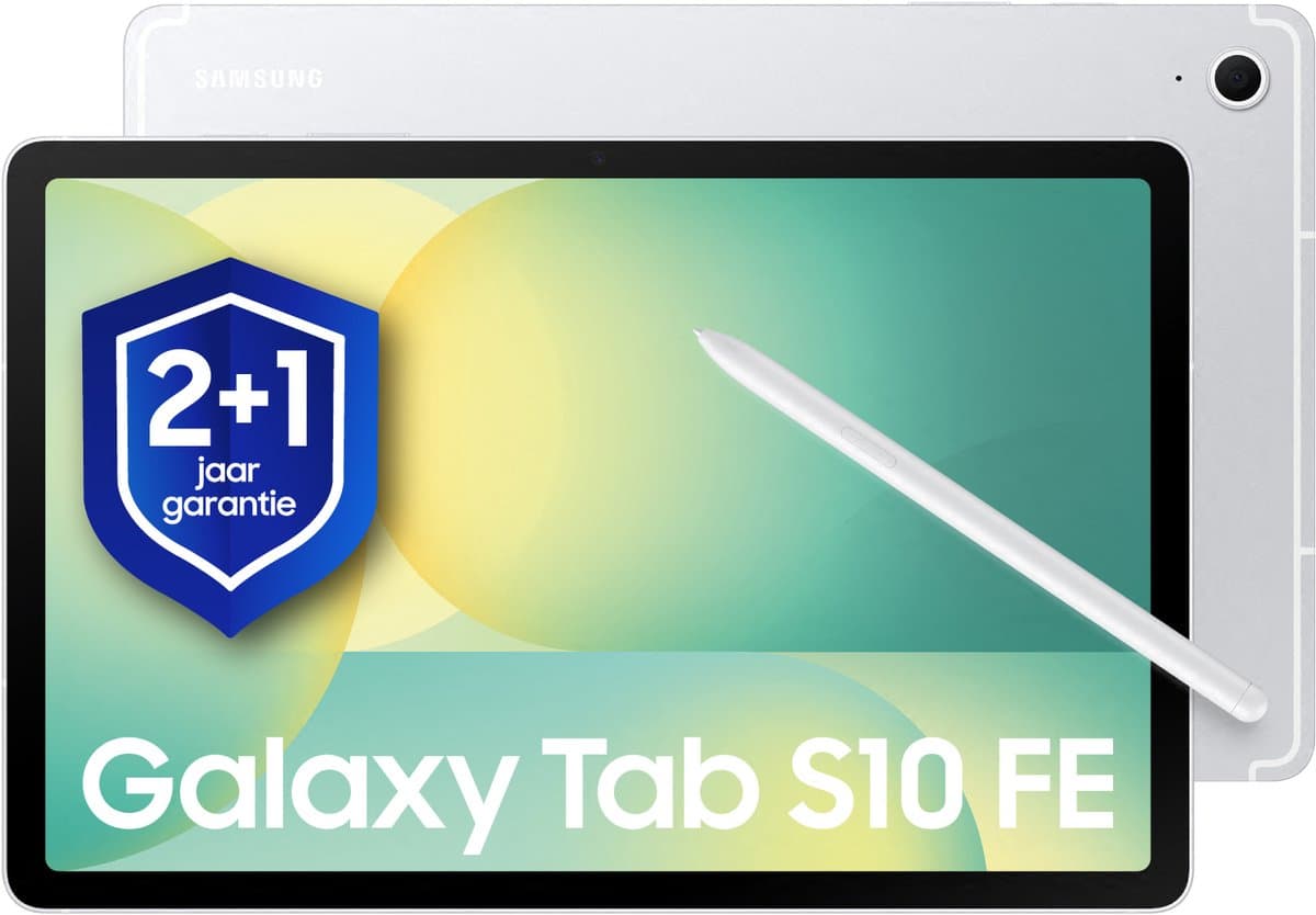Samsung Galaxy Tab S10 FE - WiFi - 128GB - Silver + 1 jaar extra garantie — afbeelding 1