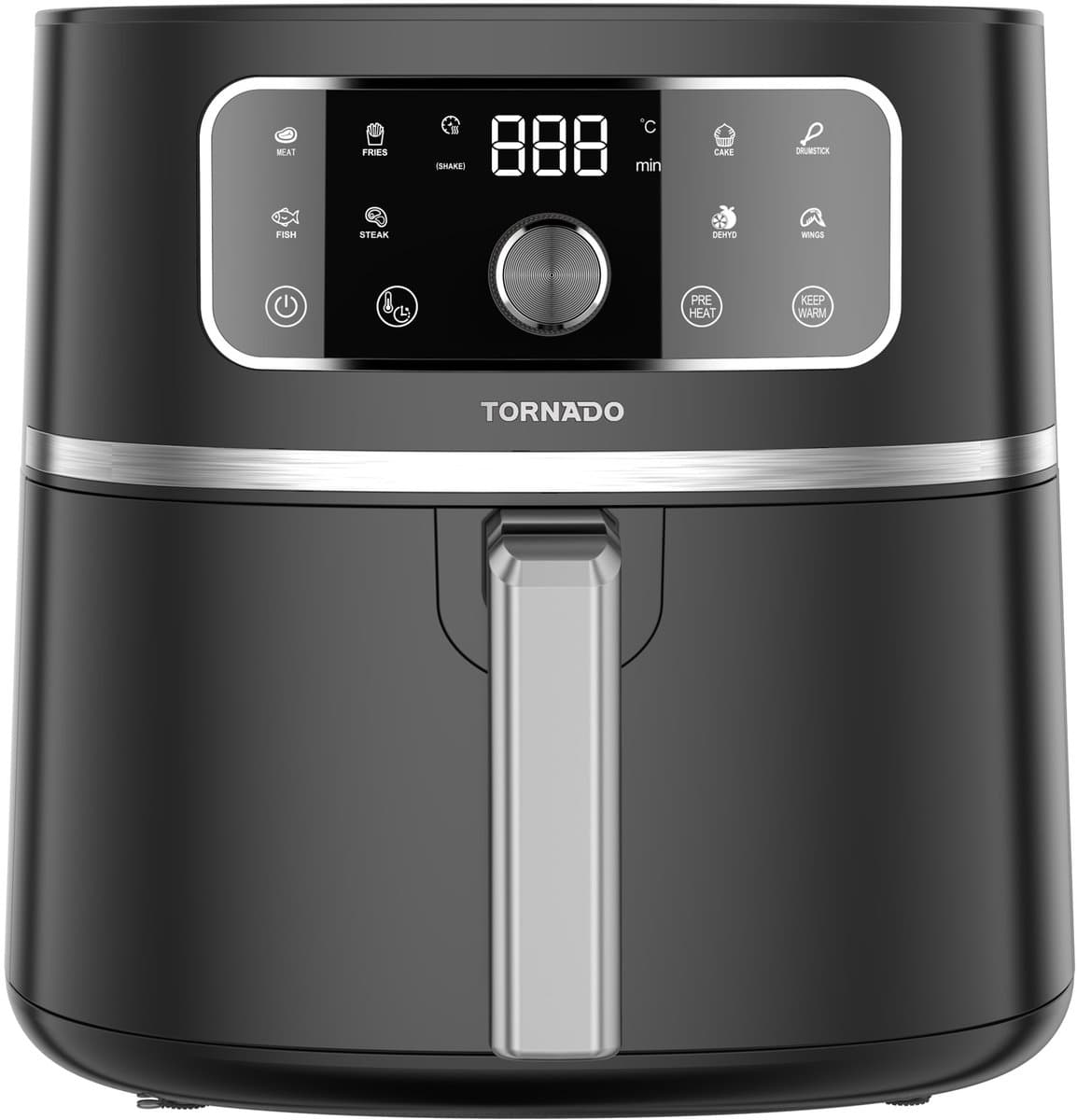 Tornado TAFT-0005-GS - Airfryer - 5,7l - 1750W - Heteluchtfriteuse - Zwart — afbeelding 1