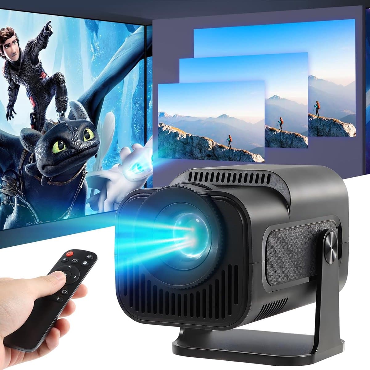 Lexium Mini beamer - Projector - Beamerscherm - Projectiescherm - Outdoor & Indoor Projector - — afbeelding 1