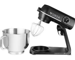ECG FORZA 6600 Metallo Nero - Keukenmachine - 6,5 liter - 1800 W - Zwart