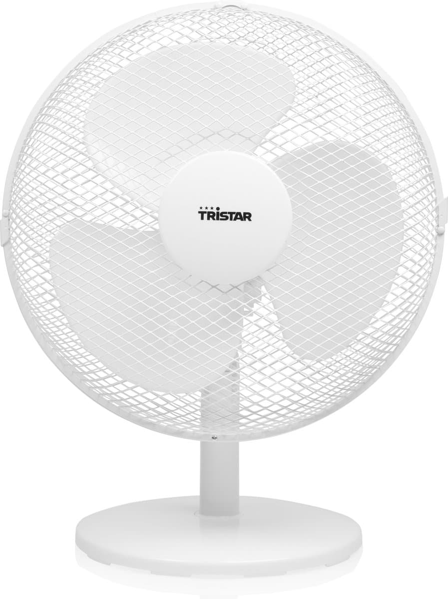 Tristar Tafelventilator 30 cm – 3 Snelheden – 85° Oscillatie – Verstelbare Luchtstroom – VE-5724 – Wit — afbeelding 1