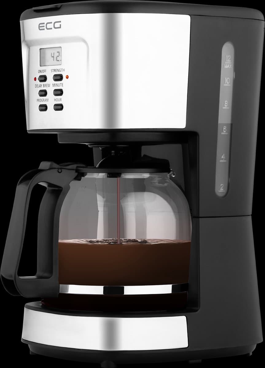 ECG KP 2125 Supreme - Koffiezetapparaat voor druppelkoffie - 10 kopjes - 1,25 l - Zwart - 900 W — afbeelding 1