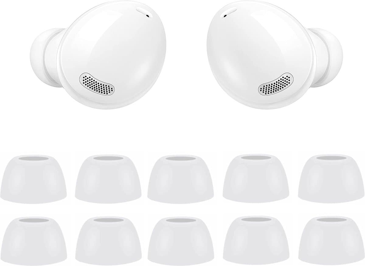 Oordopjes geschikt voor Samsung Galaxy Buds Pro - Samsung Galaxy Buds Pro tips - Samsung Galaxy Buds Pro vervanging tips - 5 paar oordopjes voor Samsung Galaxy Buds Pro - Wit / Large — afbeelding 1