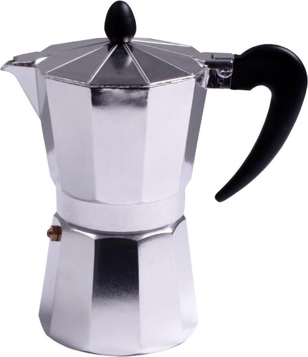 Aluminium moka/koffiemaker voor 6 kopjes - Koffiezetapparaat - Italiaanse koffiezetter - Caffetiere — afbeelding 1