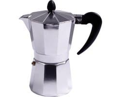 Aluminium moka/koffiemaker voor 6 kopjes - Koffiezetapparaat - Italiaanse koffiezetter - Caffetiere