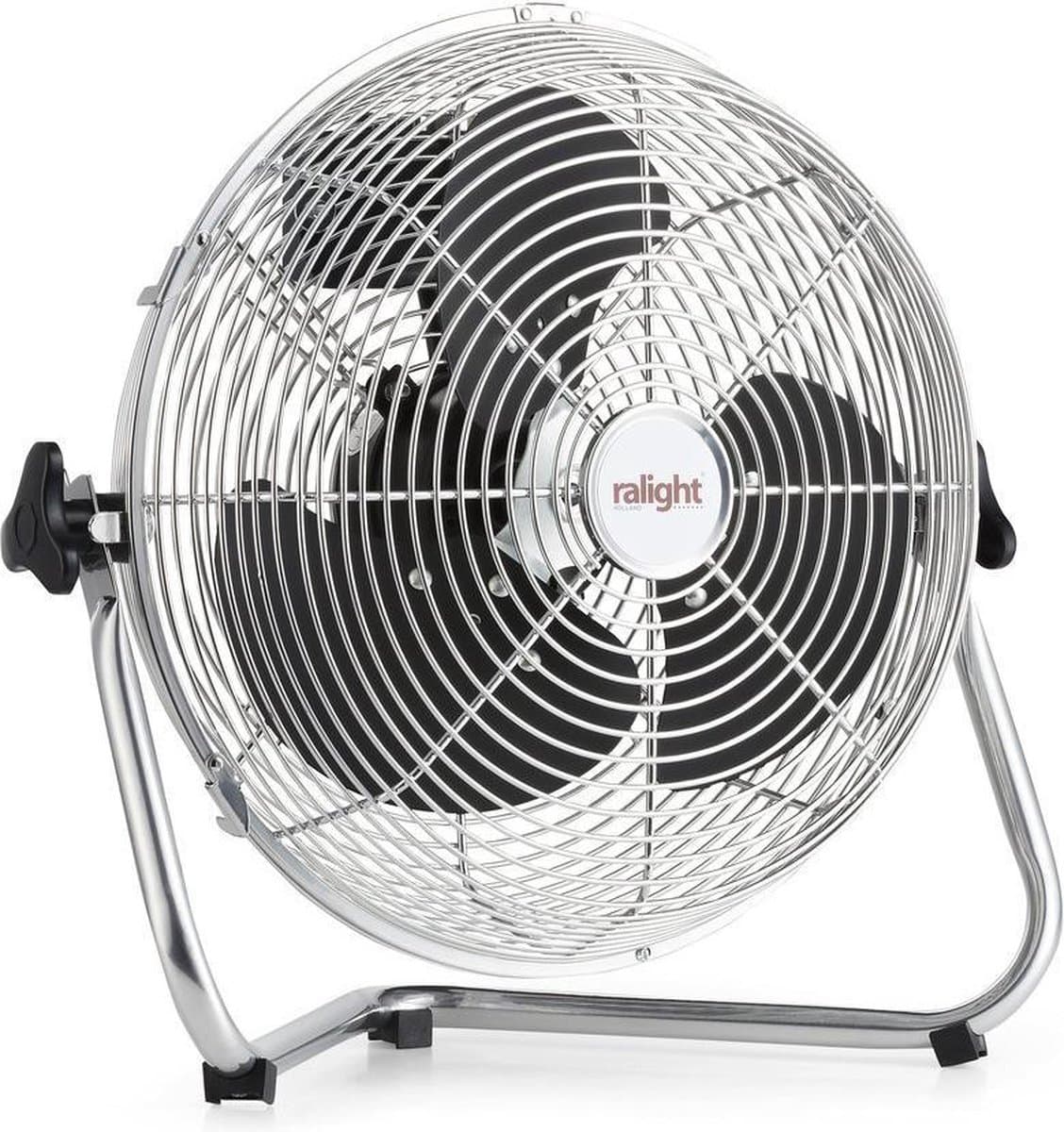 Ralight - Vloerventilator 30cm - Chroom — afbeelding 1