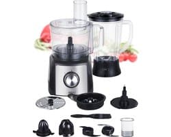 MOA – Foodprocessor – Keukenmachine en blender – 1,5 liter – 1200 Watt – Citruspers – Incl. accessoires – FP511