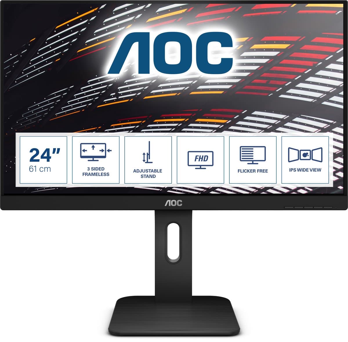 AOC Pro-line X24P1 computer monitor 61 cm (24") 1920 x 1200 Pixels WUXGA LED Zwart — afbeelding 1