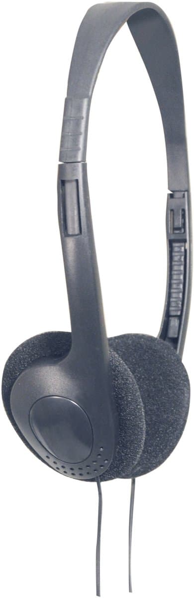 SoundLAB comfortabele on-ear stereo hoofdtelefoon / zwart - 2 meter — afbeelding 1