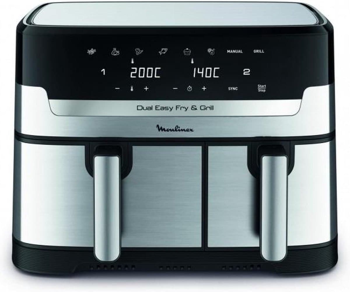 Moulinex Dual Easy Fry & Grill YY5233FB - Airfryer - 8 L - 2450 Watt — afbeelding 1