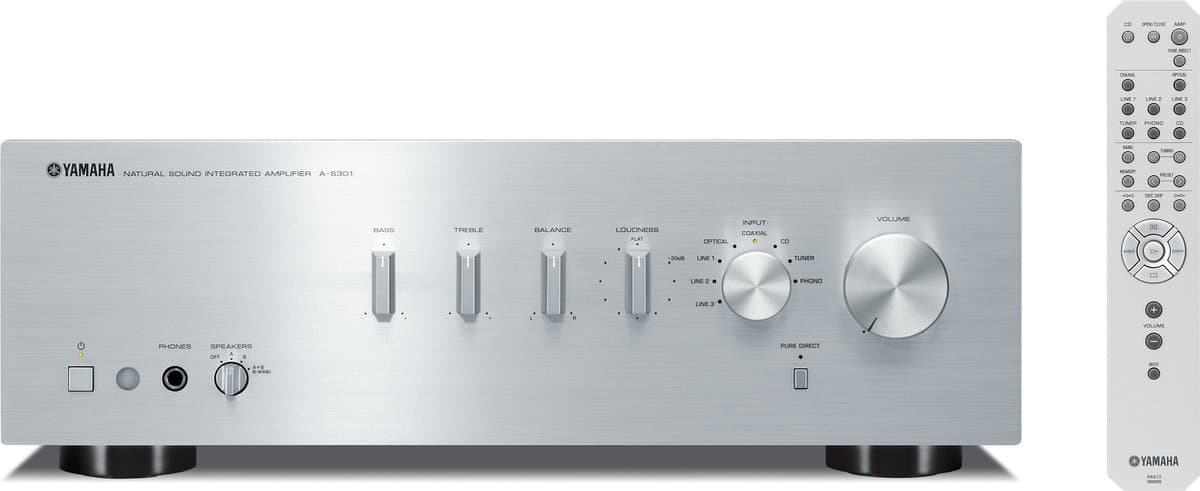 Yamaha AS-301 - Geïntegreerde versterker- Digitale connectiviteit - ToP-ART principe – Zilver — afbeelding 1