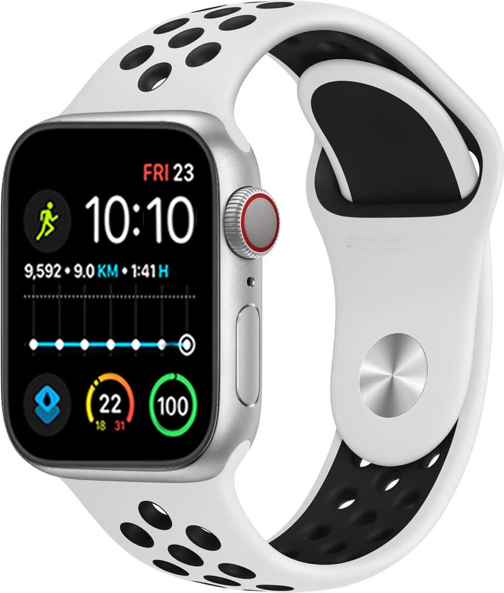 Royal Supplies RF-93 - Smartwatch - Smartwatch Dames - Smartwatch Heren- Screenprotector- Wit/zwart — afbeelding 1