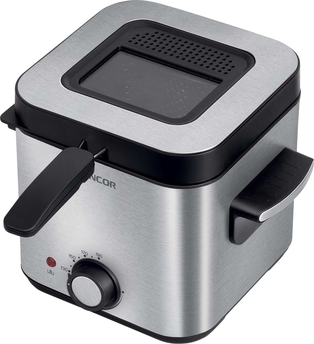 Sencor SFR 6200SS frituurpan / friteuse - 1,5 liter - 900W - 130 tot 190 graden - met kijkvenster - cool touch handvat — afbeelding 1