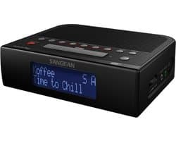 Sangean DCR-89+ Wekkerradio DAB+, FM AUX, DAB+, FM, USB Accu laadfunctie, Wekfunctie Zwart