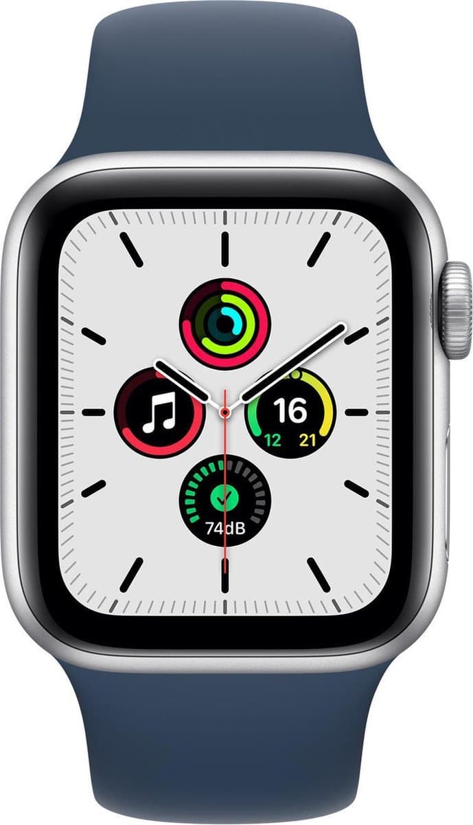 Apple Watch SE 2021 - Smartwatch dames en heren - 40mm - Zilver — afbeelding 1