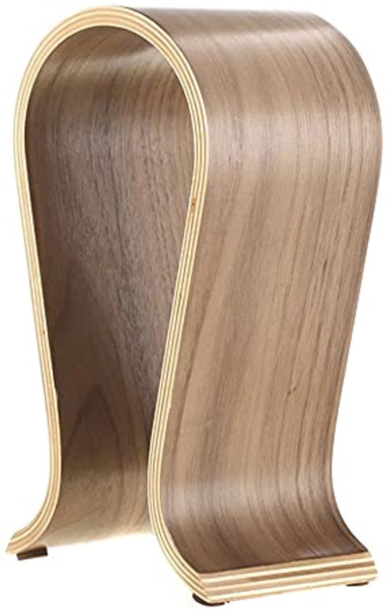 Duurzame Hoofdtelefoonhouder van Notenhout - Universele Antislip U-vormige Stand — afbeelding 1
