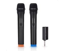 Tech Essentials Draadloze Microfoon - 2 Stuks - USB-C Ontvanger - Karaoke - ASMR - Studio - Geschikt Voor Partybox - 3.5-6.3mm Jack