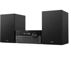 PHILIPS TAM4505M2/12 Micromuzieksysteem - DAB+ / FM Radio - CD - streaming - Auracast - 80W - Bluetooth 5.4 - Donkergrijs / zwart